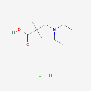 molecular formula C9H20ClNO2 B1436124 3-Diethylamino-2,2-dimethyl-propionic acid hydrochloride CAS No. 2203071-74-1