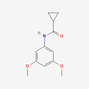 molecular formula C12H15NO3 B14361258 N-(3,5-dimethoxyphenyl)cyclopropanecarboxamide CAS No. 90256-84-1