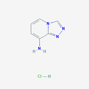 molecular formula C6H7ClN4 B1436129 [1,2,4]Triazolo[4,3-a]pyridin-8-amine hydrochloride CAS No. 1352443-32-3