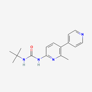 molecular formula C16H20N4O B14361359 N-tert-Butyl-N'-(2-methyl[3,4'-bipyridin]-6-yl)urea CAS No. 92083-77-7
