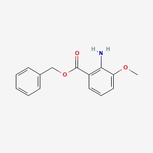 molecular formula C15H15NO3 B14361366 Benzyl 2-amino-3-methoxybenzoate CAS No. 90136-79-1