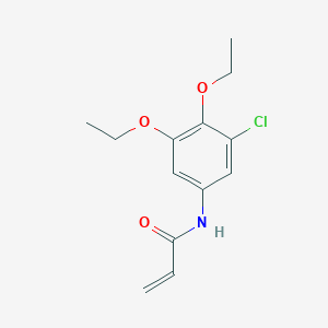 molecular formula C13H16ClNO3 B14361372 N-(3-Chloro-4,5-diethoxyphenyl)prop-2-enamide CAS No. 90257-01-5