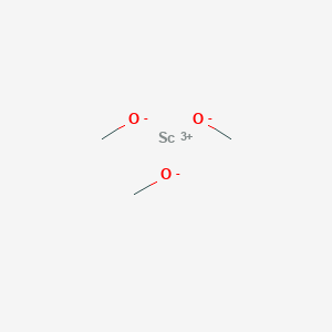 molecular formula C3H9O3Sc B14361401 Scandium trimethoxide CAS No. 90397-41-4