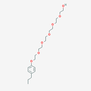 molecular formula C21H36O7 B14361408 17-(4-Propylphenoxy)-3,6,9,12,15-pentaoxaheptadecan-1-OL CAS No. 90213-15-3