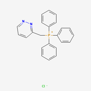 molecular formula C23H20ClN2P B14361424 Triphenyl[(pyridazin-3-yl)methyl]phosphanium chloride CAS No. 91438-79-8