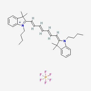 (2E)-1-butyl-2-[(2E,4E,6E)-7-(1-butyl-3,3-dimethylindol-1-ium-2-yl)hepta-2,4,6-trienylidene]-3,3-dimethylindole;hexafluorophosphate