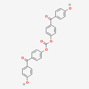molecular formula C27H18O7 B14361454 Bis[4-(4-hydroxybenzoyl)phenyl] carbonate CAS No. 90315-91-6