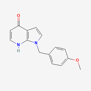 molecular formula C15H14N2O2 B1436146 1-[(4-Methoxyphenyl)methyl]-7H-pyrrolo[2,3-b]pyridin-4-one CAS No. 1227269-28-4