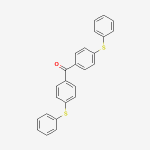molecular formula C25H18OS2 B14361482 Bis[4-(phenylsulfanyl)phenyl]methanone CAS No. 93103-33-4