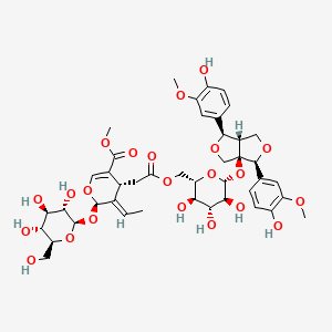 molecular formula C43H54O22 B1436149 Sambacolignoside CAS No. 114449-12-6