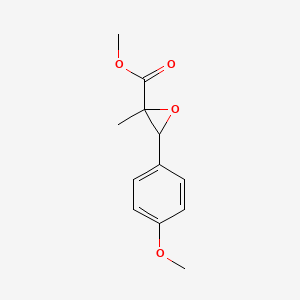 molecular formula C12H14O4 B14361514 Methyl 3-(4-methoxyphenyl)-2-methyloxirane-2-carboxylate CAS No. 92119-04-5