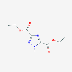 molecular formula C8H11N3O4 B14361595 diethyl 1H-1,2,4-triazole-3,5-dicarboxylate CAS No. 91173-78-3