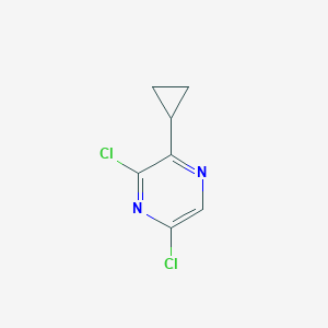 molecular formula C7H6Cl2N2 B1436167 3,5-Dichloro-2-cyclopropylpyrazine CAS No. 1448241-45-9