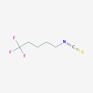 molecular formula C6H8F3NS B1436169 1,1,1-Trifluoro-5-isothiocyanatopentane CAS No. 1549699-16-2