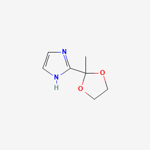 2-(2-methyl-1,3-dioxolan-2-yl)-1H-imidazole