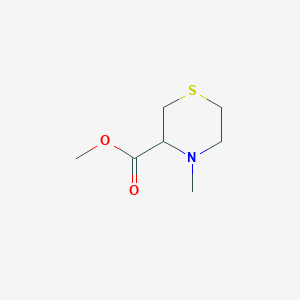 molecular formula C7H13NO2S B14361721 Methyl 4-methylthiomorpholine-3-carboxylate CAS No. 91828-90-9