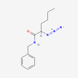 molecular formula C13H18N4O B14361732 2-Azido-N-benzylhexanamide CAS No. 90237-86-8