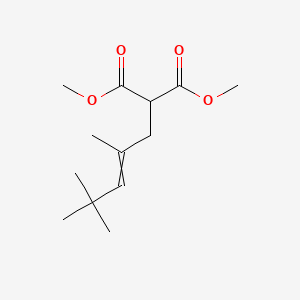 molecular formula C13H22O4 B14361823 Dimethyl (2,4,4-trimethylpent-2-en-1-yl)propanedioate CAS No. 90311-72-1