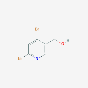 molecular formula C6H5Br2NO B1436183 (4,6-Dibromopyridin-3-yl)methanol CAS No. 1806347-32-9