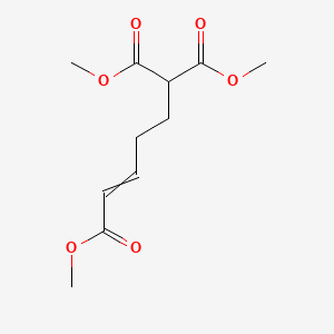 molecular formula C11H16O6 B14361893 Trimethyl pent-4-ene-1,1,5-tricarboxylate CAS No. 93279-42-6