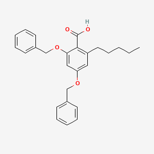 molecular formula C26H28O4 B1436192 2,4-Bis(benzyloxy)-6-pentylbenzoic acid CAS No. 104307-50-8