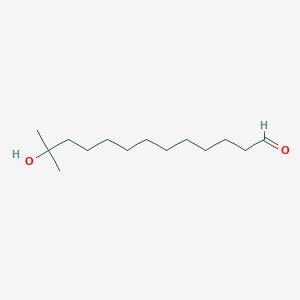 molecular formula C14H28O2 B14361924 12-Hydroxy-12-methyltridecanal CAS No. 95678-08-3