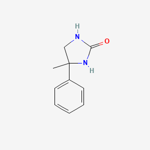 molecular formula C10H12N2O B1436194 4-Methyl-4-phenylimidazolidin-2-one CAS No. 5062-77-1