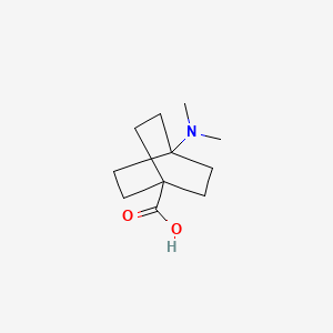 molecular formula C11H19NO2 B1436197 4-(Dimethylamino)bicyclo[2.2.2]octane-1-carboxylic acid CAS No. 1378838-65-3