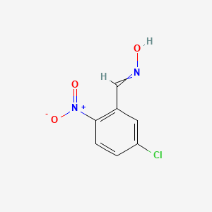 molecular formula C7H5ClN2O3 B14361975 N-[(5-Chloro-2-nitrophenyl)methylidene]hydroxylamine CAS No. 93033-30-8