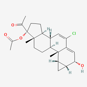 molecular formula C24H31ClO4 B1436199 3alpha-Hydroxycyproterone acetate CAS No. 167356-55-0