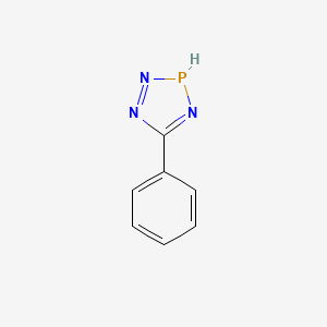 molecular formula C7H6N3P B14362020 5-phenyl-3H-1,2,4,3-triazaphosphole CAS No. 90524-65-5