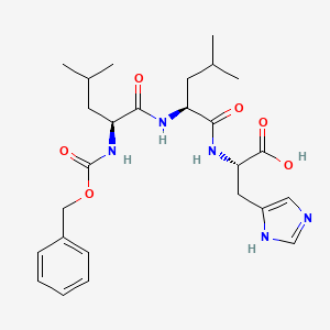 molecular formula C26H37N5O6 B14362039 N-[(Benzyloxy)carbonyl]-L-leucyl-L-leucyl-L-histidine CAS No. 90710-02-4
