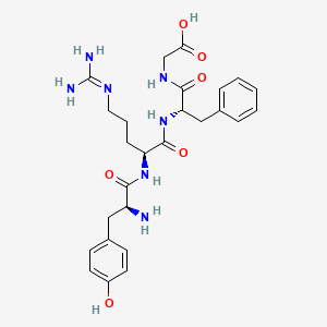 molecular formula C26H35N7O6 B14362052 Tyrosyl-arginyl-phenylalanyl-glycine CAS No. 90549-83-0