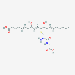 molecular formula C25H42N2O7S B143621 Hepoxillin A3-D CAS No. 135819-58-8