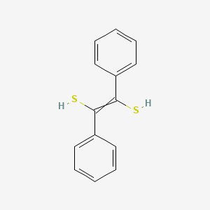 molecular formula C14H12S2 B14362140 1,2-Ethenedithiol, 1,2-diphenyl- CAS No. 92189-32-7