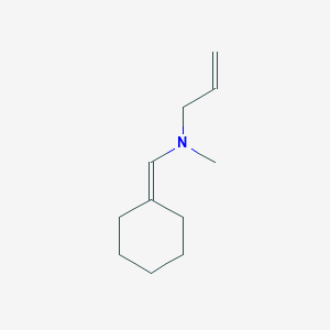 molecular formula C11H19N B14362202 N-(Cyclohexylidenemethyl)-N-methylprop-2-en-1-amine CAS No. 92207-64-2