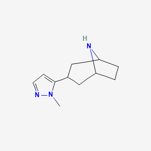 3-(1-methyl-1H-pyrazol-5-yl)-8-azabicyclo[3.2.1]octane