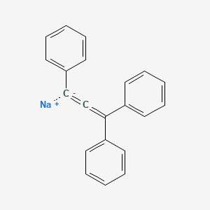 molecular formula C21H15Na B14362211 Sodium 1,3,3-triphenylpropadien-1-ide CAS No. 90755-24-1