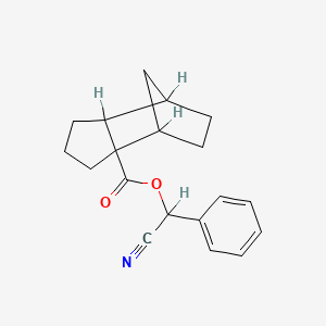 molecular formula C19H21NO2 B14362218 Cyano(phenyl)methyl octahydro-3ah-4,7-methanoindene-3a-carboxylate CAS No. 93107-51-8