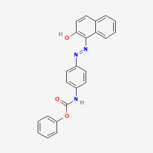 molecular formula C23H17N3O3 B14362265 Phenyl {4-[2-(2-oxonaphthalen-1(2H)-ylidene)hydrazinyl]phenyl}carbamate CAS No. 92505-99-2