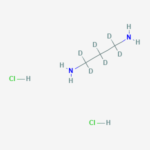 molecular formula C3H12Cl2N2 B1436227 1,3-Propane-D6-diamine 2hcl CAS No. 65898-86-4