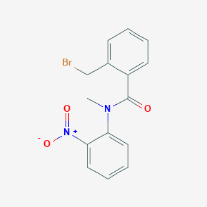 molecular formula C15H13BrN2O3 B14362283 2-(Bromomethyl)-N-methyl-N-(2-nitrophenyl)benzamide CAS No. 92771-54-5