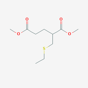 molecular formula C10H18O4S B14362316 Dimethyl 2-(ethylsulfanylmethyl)pentanedioate CAS No. 91007-70-4