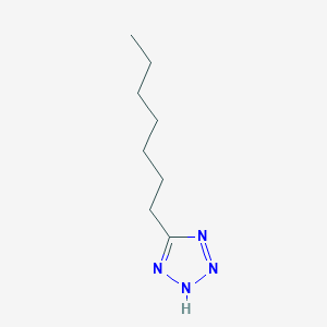 molecular formula C8H16N4 B14362329 1H-Tetrazole, 5-heptyl- CAS No. 92712-47-5