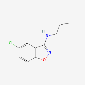 molecular formula C10H11ClN2O B1436239 5-chloro-N-propyl-1,2-benzoxazol-3-amine CAS No. 1344687-63-3