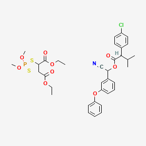 molecular formula C35H41ClNO9PS2 B14362457 Mieshabi CAS No. 93635-74-6