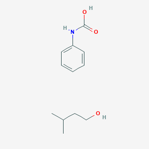 molecular formula C12H19NO3 B14362498 3-Methylbutan-1-ol;phenylcarbamic acid CAS No. 95469-42-4