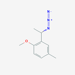molecular formula C10H13N3O B1436252 2-[(1S)-1-azidoethyl]-1-methoxy-4-methylbenzene CAS No. 1604386-47-1