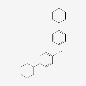 molecular formula C24H30I+ B14362548 Bis(4-cyclohexylphenyl)iodanium CAS No. 94287-61-3