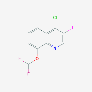molecular formula C10H5ClF2INO B1436255 4-Chloro-8-(difluoromethoxy)-3-iodoquinoline CAS No. 1593036-54-4